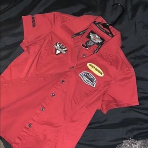 Harley Davidson Button down short sleeved shirt
